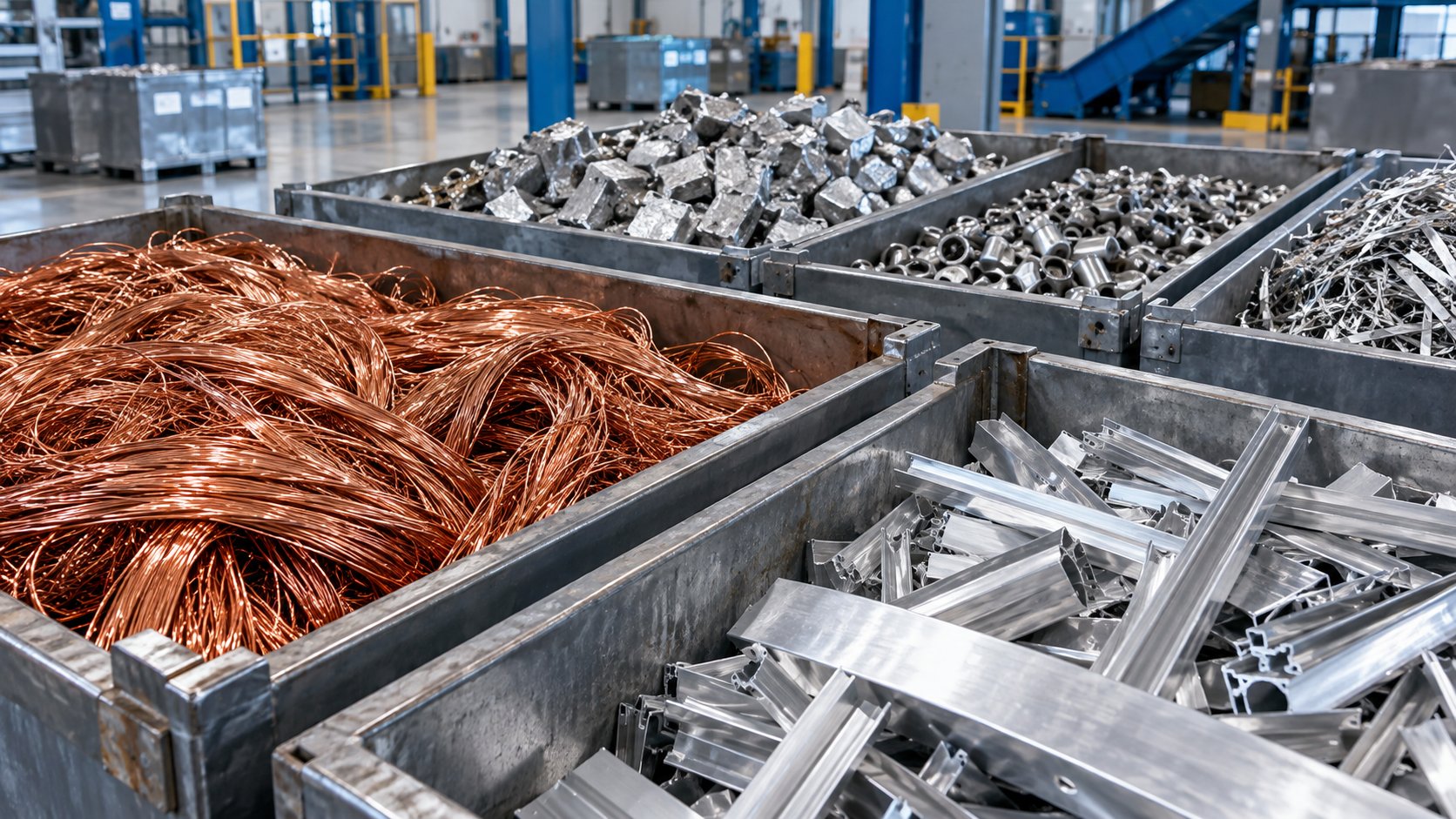 Cobre, aluminio y materiales industriales recuperables